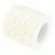 Cordón algodon encerado de 1mm - Blanco
